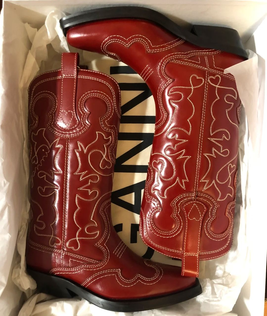 red cowgirl boots