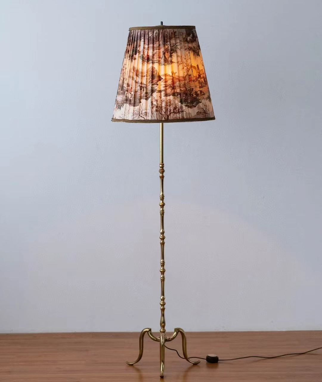 brass floor lamp